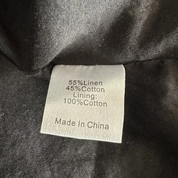 Tuckernuck Serena Mini Dress Black Embroidered Floral Linen‎ Blend Size XS - Picture 7 of 9